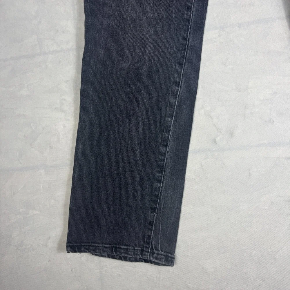 Aeropostale Womens Ankle Jeans Dark Gray Denim Mid-Rise Straight Leg‎ 6 Regular